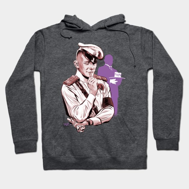 Erich Von Stroheim - An illustration by Paul Cemmick Hoodie by PLAYDIGITAL2020